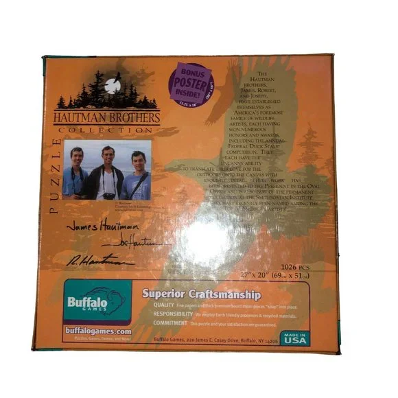 Hautman Brothers Collection Puzzle 1000 Pieces NEW Sealed Black Bay Moose - Picture 2 of 14
